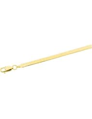 Solid Flexible Herringbone 14K Gold Yellow Ch44 18 Inch