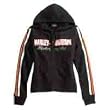 Harley-Davidson&reg; Women's Black Long Sleeve Activewear Hoodie Sweatshirt. Embroidered Graphics. 99059-07VW