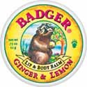 Badger Lip Balm Tins - Ginger & Lemon
