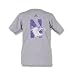Northwestern Wildcats Adidas Youth Short Sleeve T-shirts - Distressed Logo