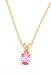 14K Yellow Gold Pink Topaz Pendant