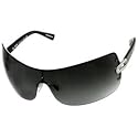 Hugo Boss Wraparound Sunglasses 0134/S/086P/N2/99/01: Shiny Silver Black/Gray Gradient