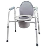 Deluxe Adjustable Commode With Armsrest - 1 Each