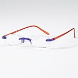 Reading Glasses, 2.00 Rimless Black