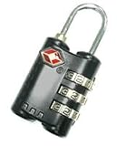 MANO TSA 3er Zahlenschloss, schwarz - 