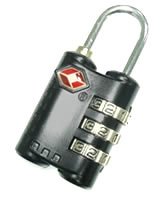 MANO TSA 3er Zahlenschloss, schwarz