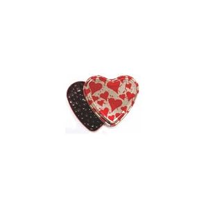 6 Inch Heart Tin Filled with 14 oz Sugar Free Milk Chocolate Covered Peanuts by Diabetic Friendly LLC