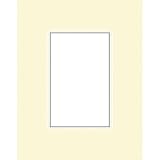 Savage ProMatte, Double 11 x 14 Photo Mat with 8 x 10 Opening, Bevel Cut, Acid Free, Dual Colors: Ivory / Ivory