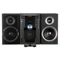 Sharp XLDK257N 160 Watts Total Output Micro System with Docking Slot for iPod Device (Black)