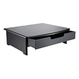 Rolodex 82430 Wood Tones Monitor Stand, 15W x 13D x 5H, Black