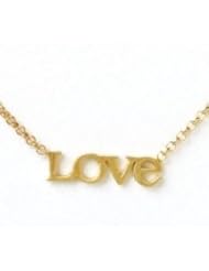 LOVE Is the Answer Necklace, Gold Dipped