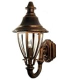 IMAGE OF Hanover Lantern B522FSMAASI Suffolk Small 1 Light Outdoor Wall Light in Antique Silver with Clear Beveled Glass glass