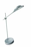 Philips Ledino 66702/87/16 Tischleuchte / 220-240V / 50-60Hz / grau / Aluminium / 1 x 7,5 W ( 3100K warm-weiss / Ein-/Ausschalter