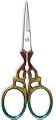 Cuticle Nail Scissor, Manicure Essential, Multi Color, Pouch Packaging, Size 3.5