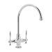 Blanco 157-123-ST Blanco Essence Kitchen Faucet Satin Nickel Solid Brass Image