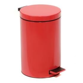 3-1/2 Gallon Step On Trash Can - Red