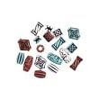 Antique Colored Beads, 60pc Pkg (Pack of 1)