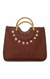 Seashell Jute Handbag - Women's Swimsuit Plus Size Swimsuit