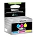 Lexmark 14N0850B 100XL Tintenpatronen blister with security, cyan / magenta / gelb