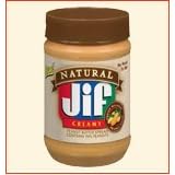 Jif Natural Creamy Peanut Butter 18 oz.