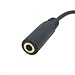ANRANK AU901004AK 90 Degree Right Angled 3.5mm 4 Poles Audio Stereo Male to Female Extension Cable 10cm Black