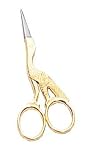 3 1/2'' GOLD PLATED STORK SCISSORS W/ 7/8'' BLADES