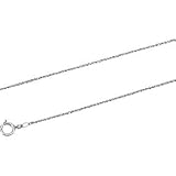 Platinum Solid Rope Chain - 20 inches