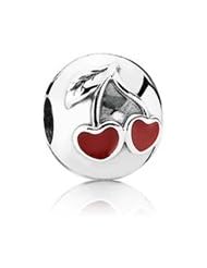 Pandora Silver Cherries Enamel Clip 791093EN39