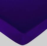SheetWorld Fitted Portable / Mini Crib Sheet - Purple Jersey Knit - Made In USA