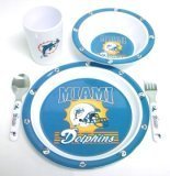 Miami Dolphins Children's Dinnerware Set by Duck House