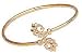 Designer Fashion Costume Jewellery India Gold Plated Metal Cuff Bracelets Gift for Her (kbw23)