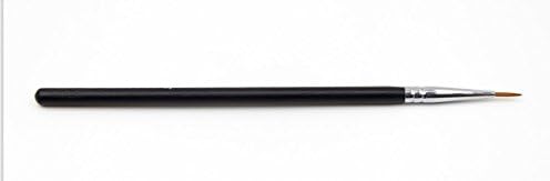 EIEGANT BEAUTY Professional Point Eyeliner Brush, Synthetic Hairs, Copper Ferrule plated in silver, Beech Handle Painted in Black,