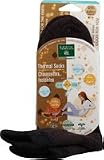 Earth Therapeutics Thermal Double Layer Socks Brown Black -- 1 Pair