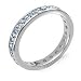3.00 Carat F/SI3 Round Certified Diamond Eternity Ring in Platinum