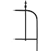 Panacea Products Arched Finial End Panel, Brushed Bronze