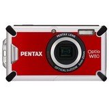 Pentax Optio W80 - Digital camera - compact - 12.1 Mpix - optical zoom: 5 x - supported memory: SD, SDHC - cardinal red