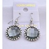 D111 Crystals Stud Earrings Black Diamond Simulated Crystals Earring Promotional Jewelry Selling Only for 50 Cents