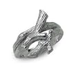 .925 Silver Textured Branch Ring- Sizes 6-8