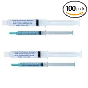 INSTANT WHITE SMILE optimized 20cc 36% Carbamide Peroxide Teeth Whitening Gel syringes with 2 Remineralization Gels with Shade Card- no trays