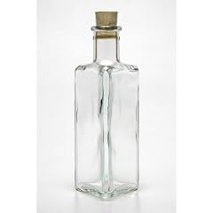 Glasflasche Dorica Triangolare 100 ml zum selbst Abf�llen, H�he 13,6 cm