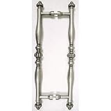 12 CTC Back To Back Passage Door Pull - Antique Pewter