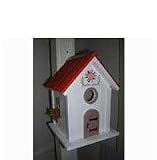 New Home Bazaar Inc. Casita Birdhouse Terra Cotta Style Roof Poly Resin Window Box Planters