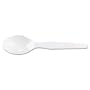 Plastic Medium-Weight Spoons, White, Box Of 100