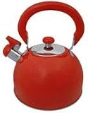 KITTAMOR 3 Qt Red Stainless Steel Julie Tea Kettle
