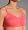 Coobie Strappy V-Neck Lace Trim Bra (9042) one size/Calypso Coral