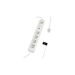 OXENDOX Tisch - Steckdose ( ES03 5fach / 1,5 m / white / Schalter / IR ) - KEINE VERSANDKOSTEN