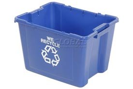 12 1 2 Gallon Rubbermaid Recycling Tote Blue