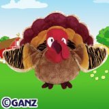 Webkinz Gobbler Turkey + Free Webkinz Wheel Of WOW MousePad