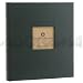 Gallery Leather 3 Ring Compact Freeport 9" x 8" Album with Bonded Leather Evergreen Covers, 60 Pages holds Two 3" x 5", 4" x 6" Photos per Side, with Cover Photo Window.