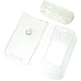 AT&T Cingular Motorola RAZR2 V9 (NOT Compatible with V8 and V9m) Translucent Clear Snap-On Crystal Case Cover with Removable Belt Clip